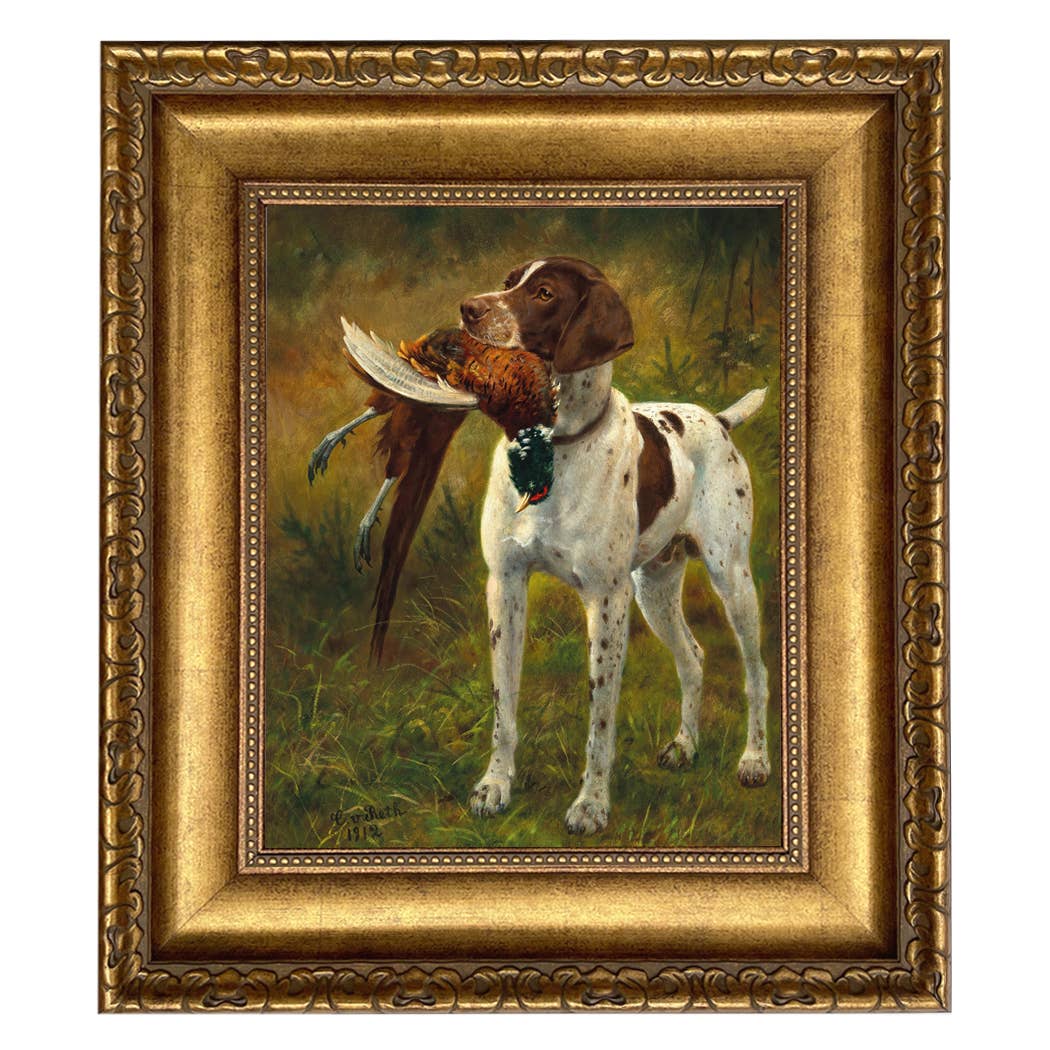 Madison Bay Co. - Historical Home Decor Reproductions – wholesale Wall decor – Kids & Baby – English Pointer with Pheasant Painting Print on Canvas9