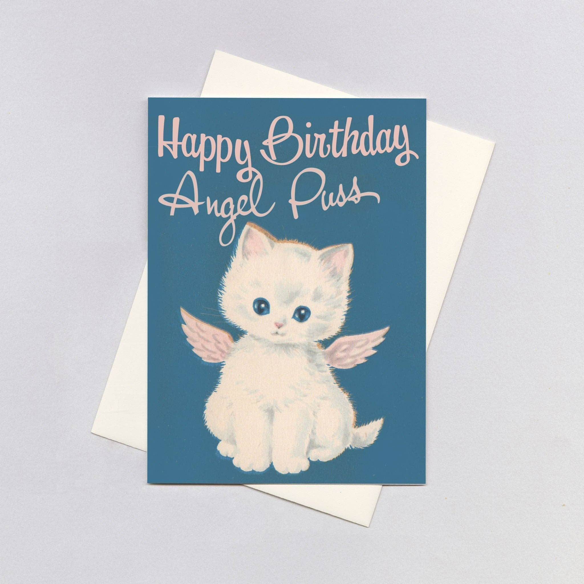 Laughing Elephant - Wholesale Birthday Card - Angel Puss - Birthday Card0