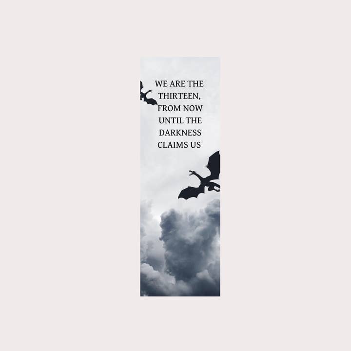 Throne of glass the thirteen bookmark - officially licensed by Sarah J Maas for wholesale by Romantasy Designs