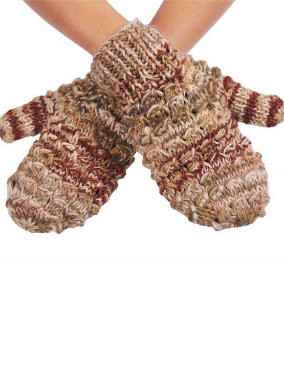 Cable Knitted Woolen Mittens for wholesale by The Collection Royal / Royal Handicrafts