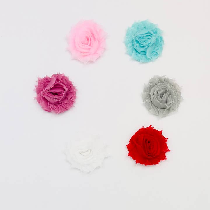 Flor shabby chic, flor vintage, diadema para bebé para venta al por mayor de Jazy and Eve