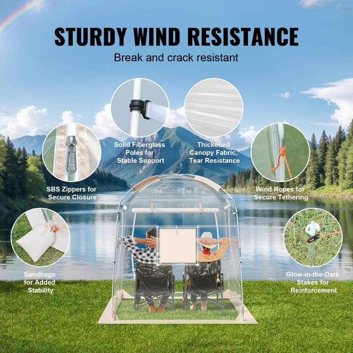 Hard Rock Health Stores - Wholesale Tent - Sports Tent Instant Tent Shelter Weather Proof 2-4 People Bubble Tent