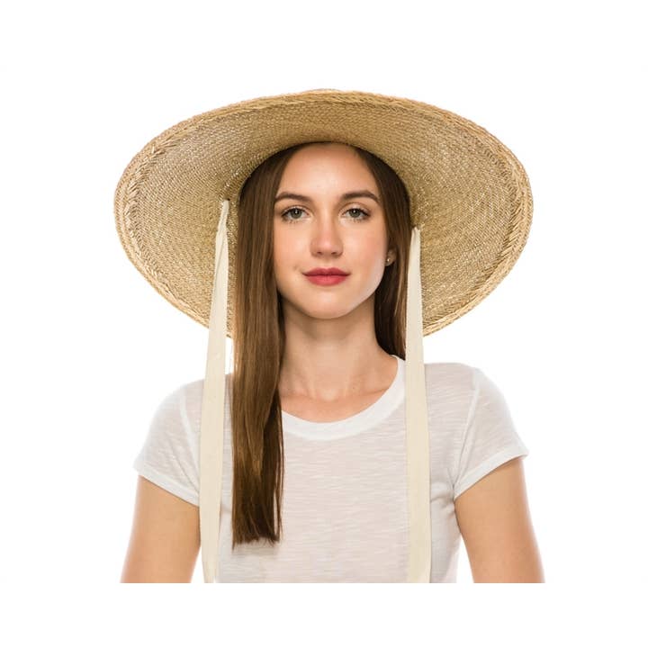 DNMC - Wholesale Straw Hat - Women's - Handmade Stiff Brim Summer Straw Hat