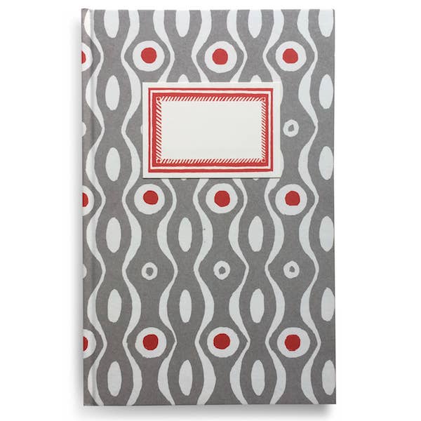 Hardback Notebook Persephone Grey and Crimson for wholesale by Cambridge Imprint