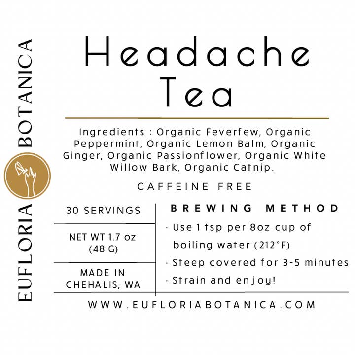 Thé Maux de tête pour la vente par Eufloria Botanica