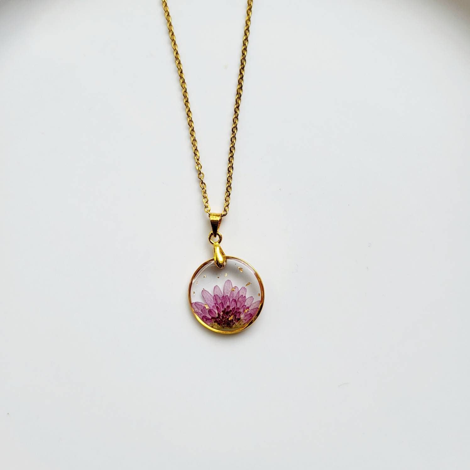 Rhodonco - Wholesale Pendant/Charm Necklace - November birth flower necklace - Chrysanthemum8