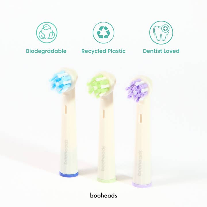 booheads - Wholesale Toothbrush - Oraboo - Biodegradable Electric Toothbrush Heads Compatible with OralB*