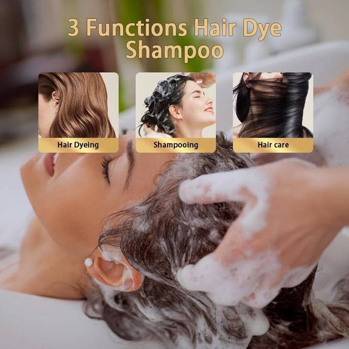 AngeRose - Wholesale Hair Dye - AngeRose Hair Color Shampoo, Hair Retouch Instant Grey Cover4