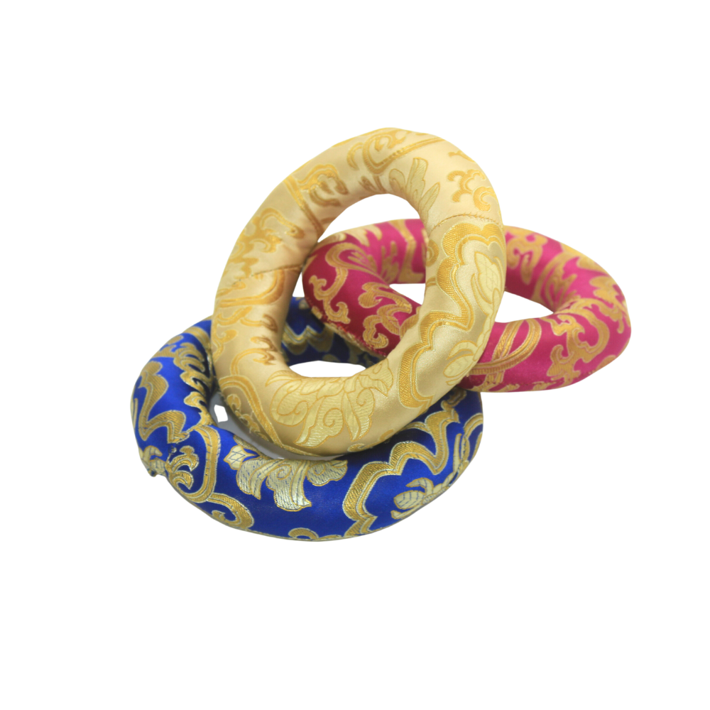 Earths Elements Wholesale - Vente Accessoire de méditation - Coussin en soie pour bol chantant - grand modèle0