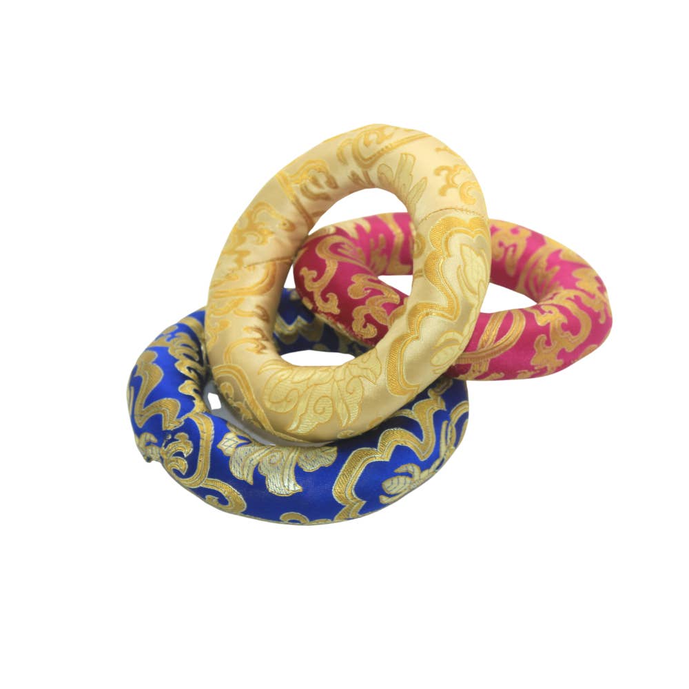 Earths Elements Wholesale - Vente Accessoire de méditation - Coussin en soie pour bol chantant - grand modèle