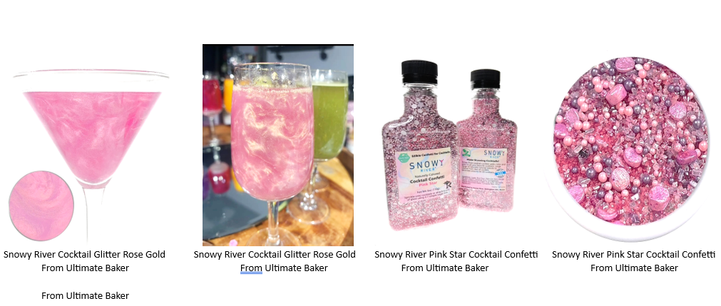 The Local Gift Box featuring Bready or Knot Challah by Nancy - Wholesale Cocktail Mix/Syrup - Pink Star Cocktail Confetti + Rose Gold Cocktail Glitter0