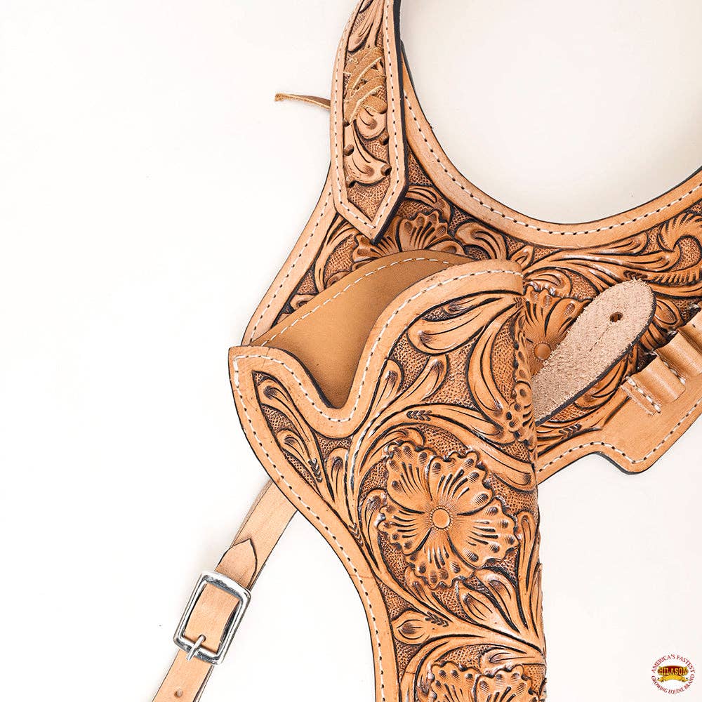 HILASON - Wholesale Horseback Riding Gear - Hilason Western Leather Shoulder Rig Gun Holster 44/45 Caliber3