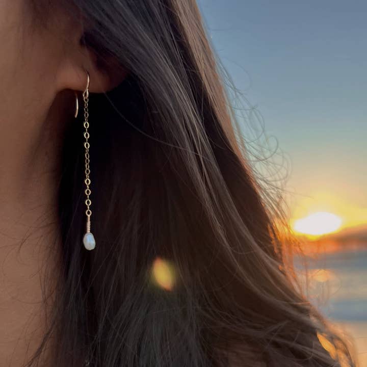 Pearl Drop Earrings for wholesale by Kindness Gems