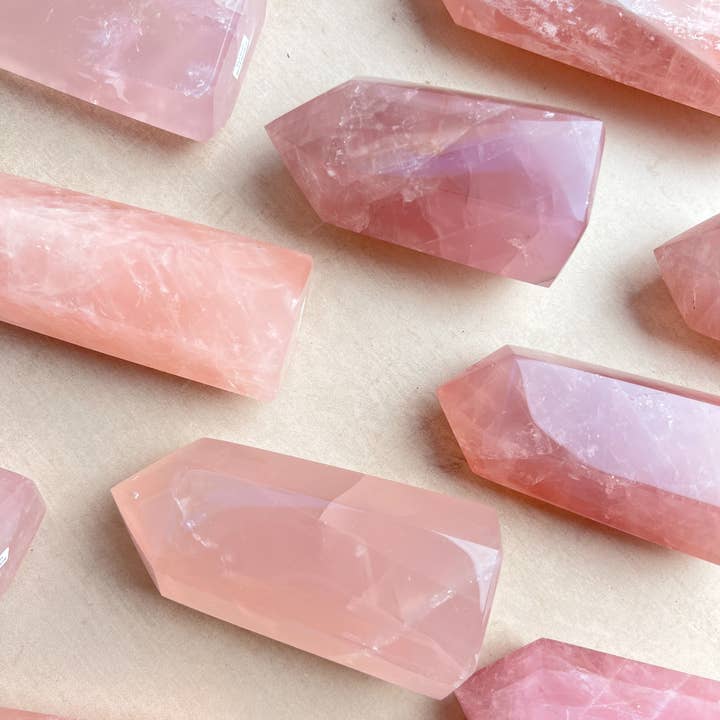 Terra Dawn Minerals - Wholesale Spiritual Stone/Crystal - High Grade Rose Quartz Towers Large & Small4