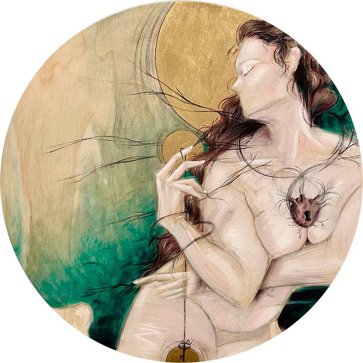 Hecate Art Print- Greek Goddess of Witchcraft and Crossroads for wholesale by Sumner Crenshaw Art