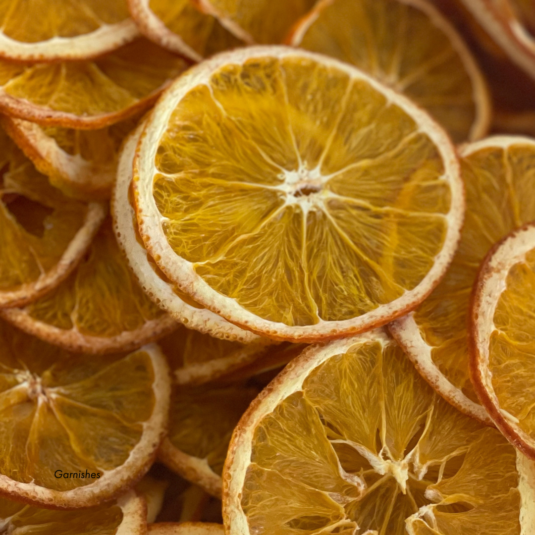 Spirits WIth Smoke - Wholesale Dried/Dehydrated Fruit - Cocktail & Food | Fruit Garnish - Orange Wheels2