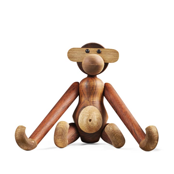 Kay Bojesen - Monkeys - Teak & Limba Wood Figurine -Md or Lg for wholesale by Danish Design Collective