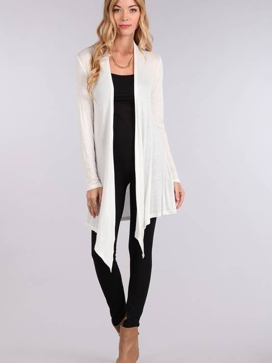 9029L - Lightweight Long Body Cardigan for wholesale by Chris & Carol Apparel