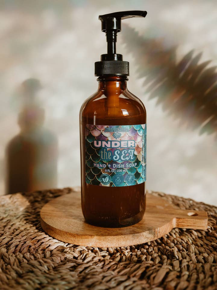 Under the Sea | Hand + Dish Soap for wholesale by The Root Cellar Apothecary and Market