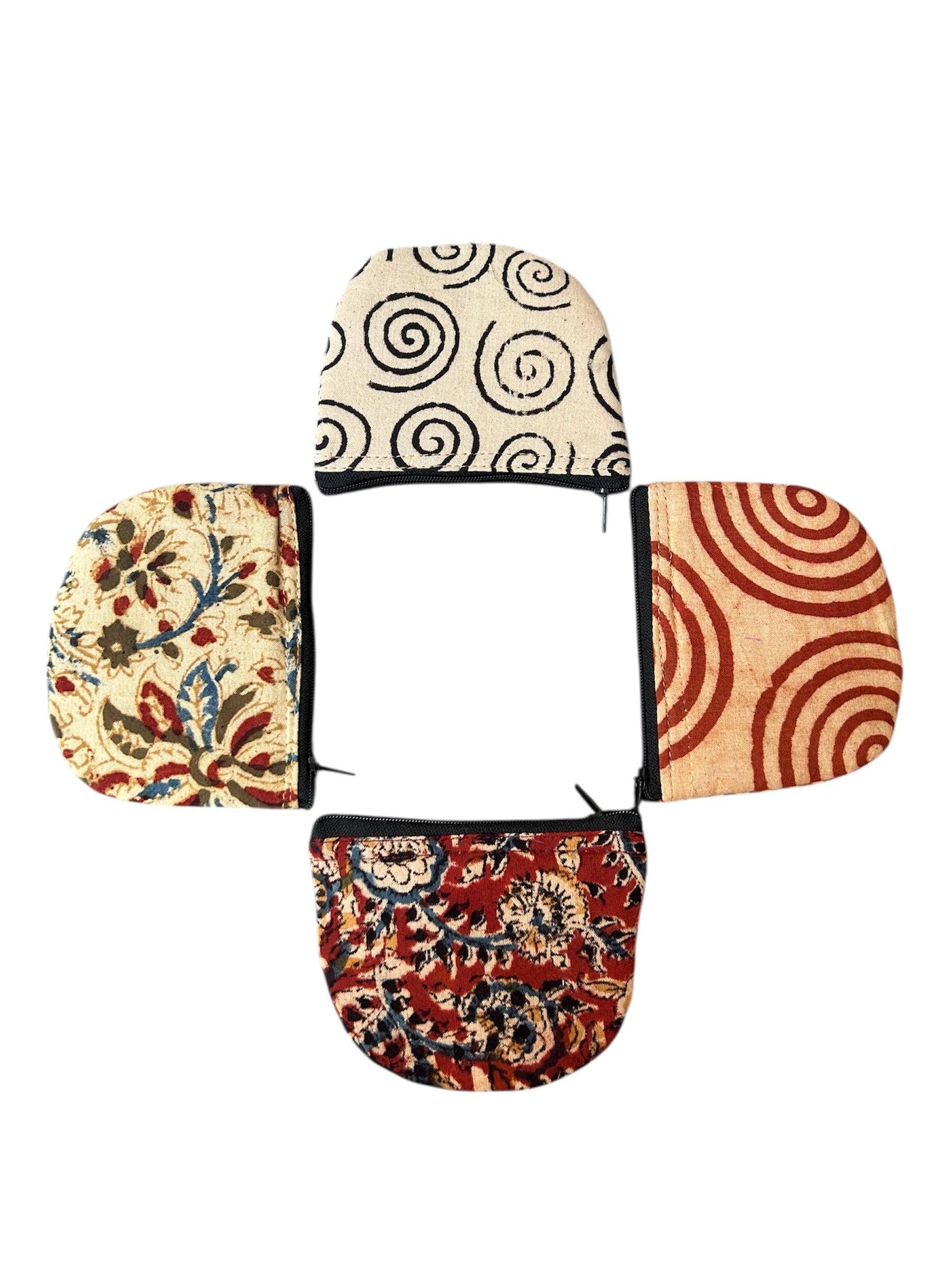 Hopes Unlimited - Wholesale Coin Purse - Women's - Round Kalamkari Coin Purse2