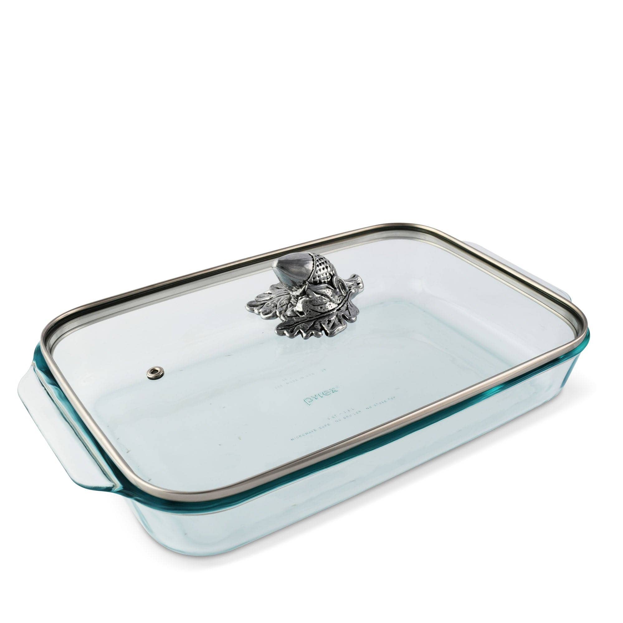 Arthur Court - Wholesale Baking Dish - Acorn Lid with Pyrex 3 quart Baking Dish0