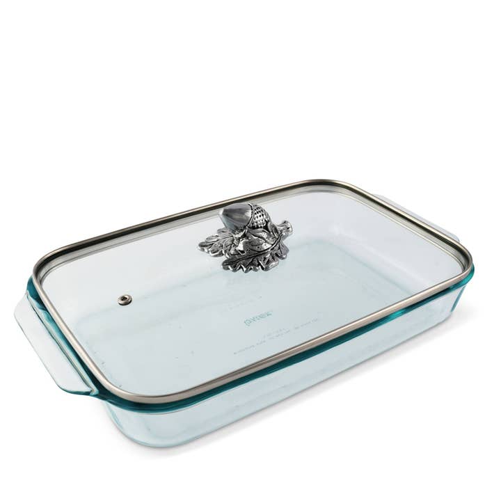 Arthur Court - Wholesale Baking Dish - Acorn Lid with Pyrex 3 quart Baking Dish