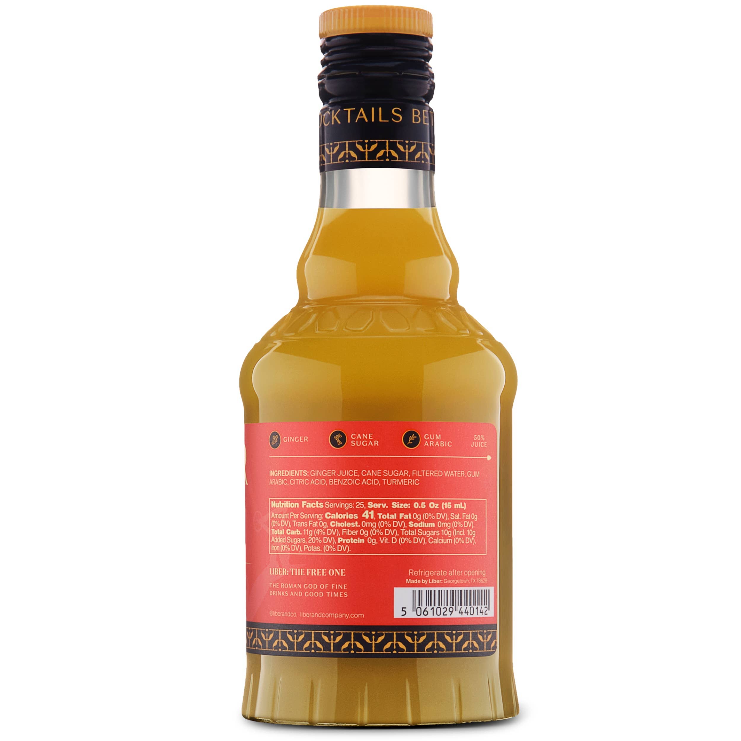Liber & Co. - Wholesale Cocktail Mix/Syrup - Fiery Ginger Syrup5