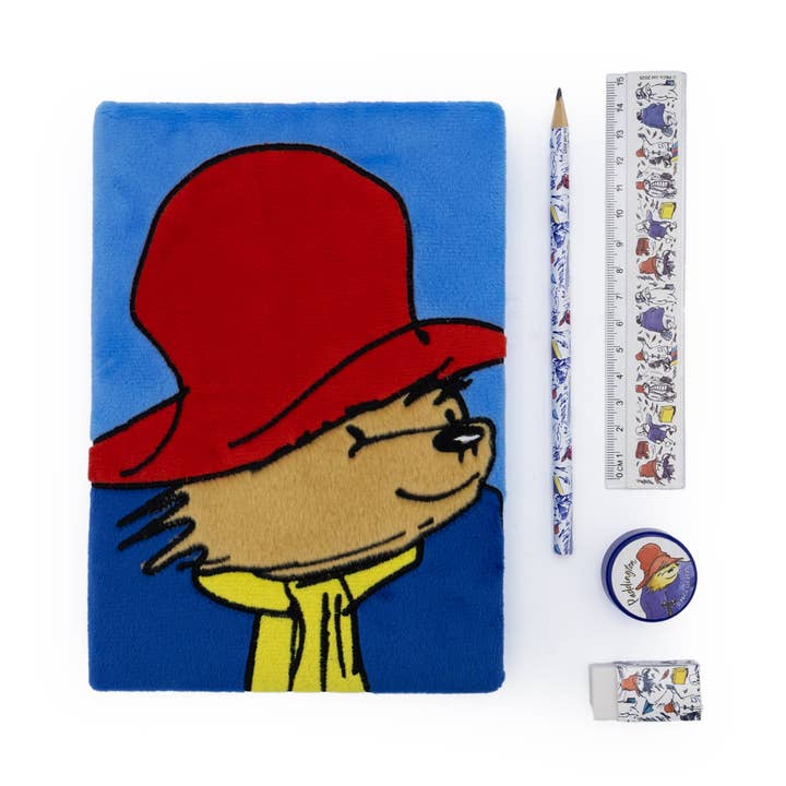 Cahier en peluche Paddington et ensemble de papeterie pour la vente par Robert Frederick Ltd