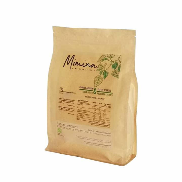 Granola Agrumes & Baies de Mûrier 1kg /3kg pour la vente par Mimina Granola