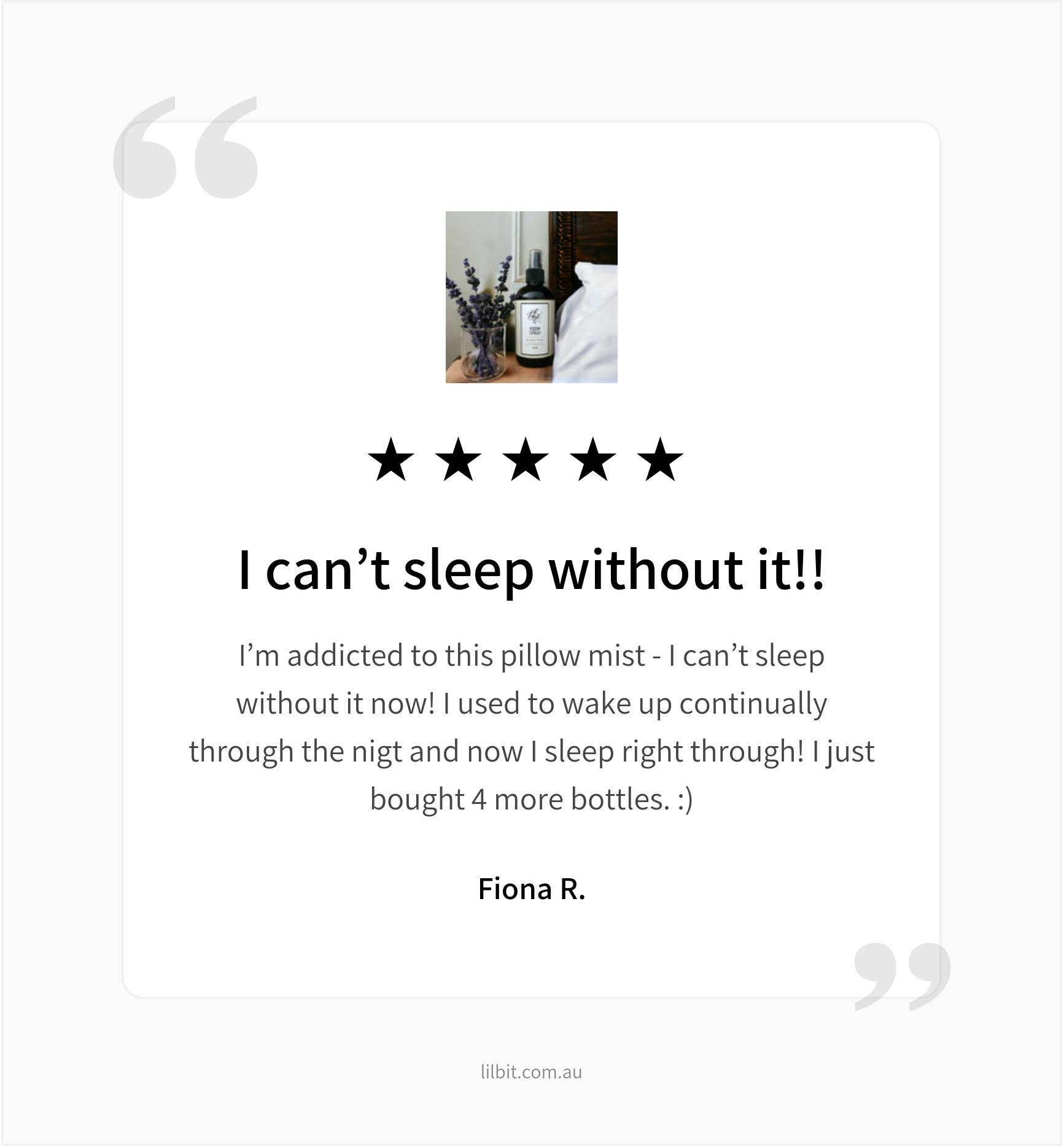 Lil'Bit Better - Wholesale Room & Linen Spray - Sleepy Time Room Spray 250ml - Organic5