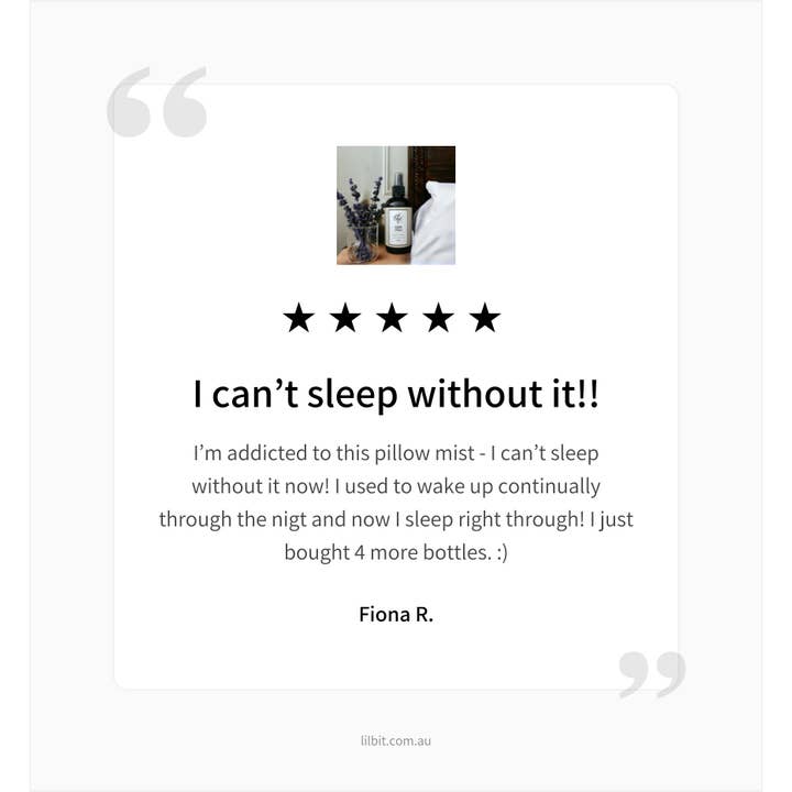 Lil'Bit Better - Wholesale Room & Linen Spray - Sleepy Time Room Spray 250ml - Organic5