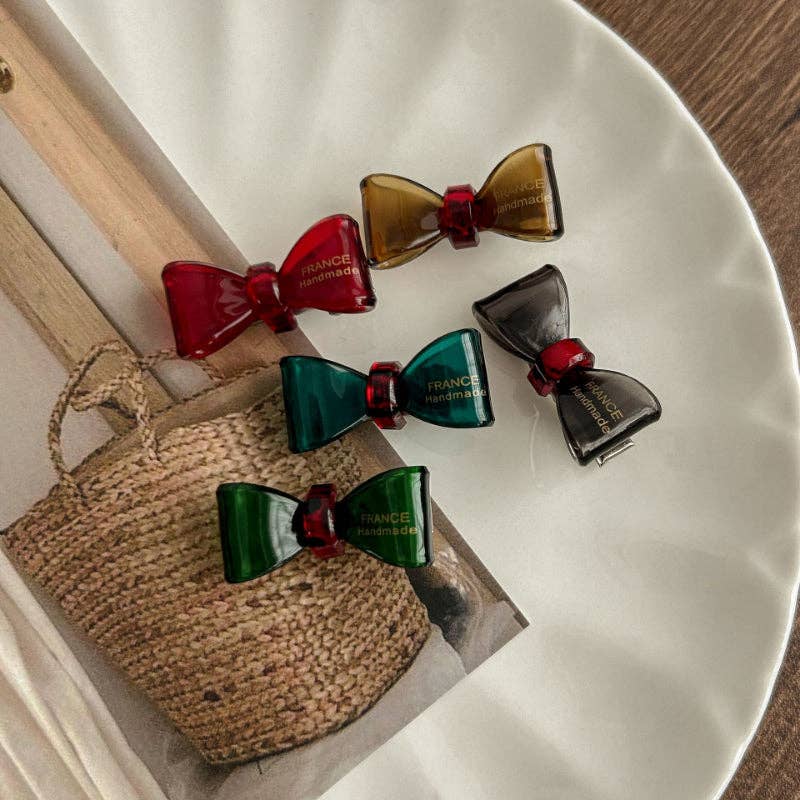 Dipped Shop - Wholesale Hair Clip - Women's - 2+Bow Knot Small Sweet Hair Clips DPJC24061