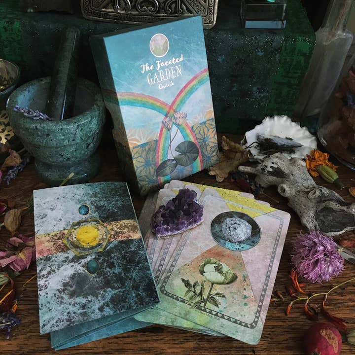 Claire Mack Arts – wholesale Tarot cards – The Faceted Garden Oracle Card Deck