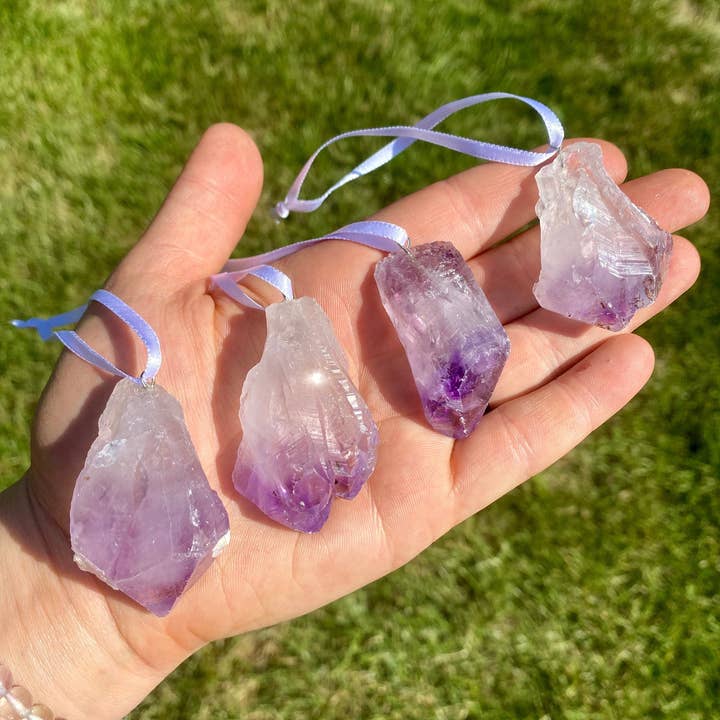 New Moon Beginnings - Wholesale Spiritual Stone/Crystal - Raw Amethyst Point Ornament, Home Decor, Ornament Decoration
