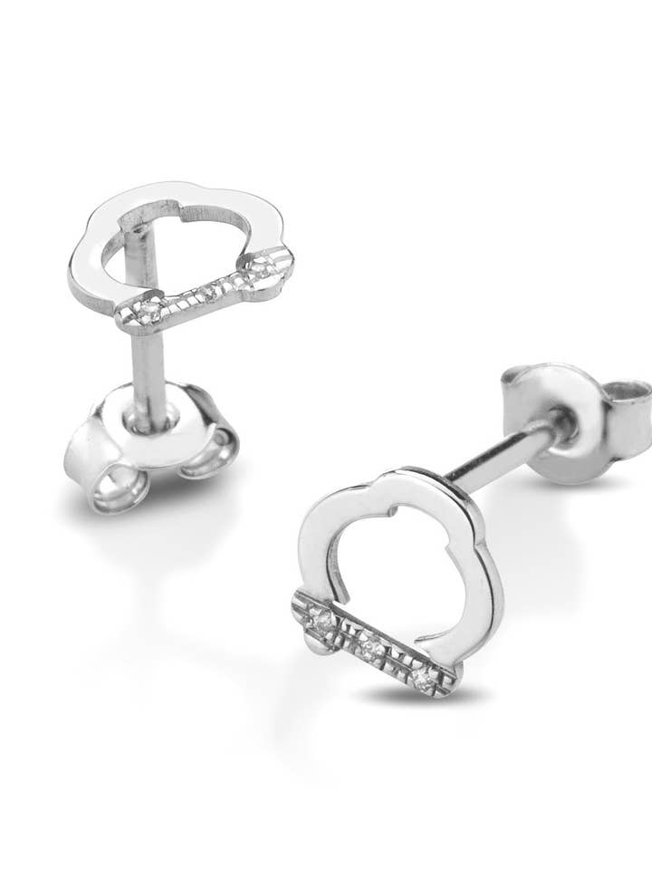 BOUCLES D'OREILLES CAMPANELLA AVEC DIAMANT pour la vente par Melissa jewels