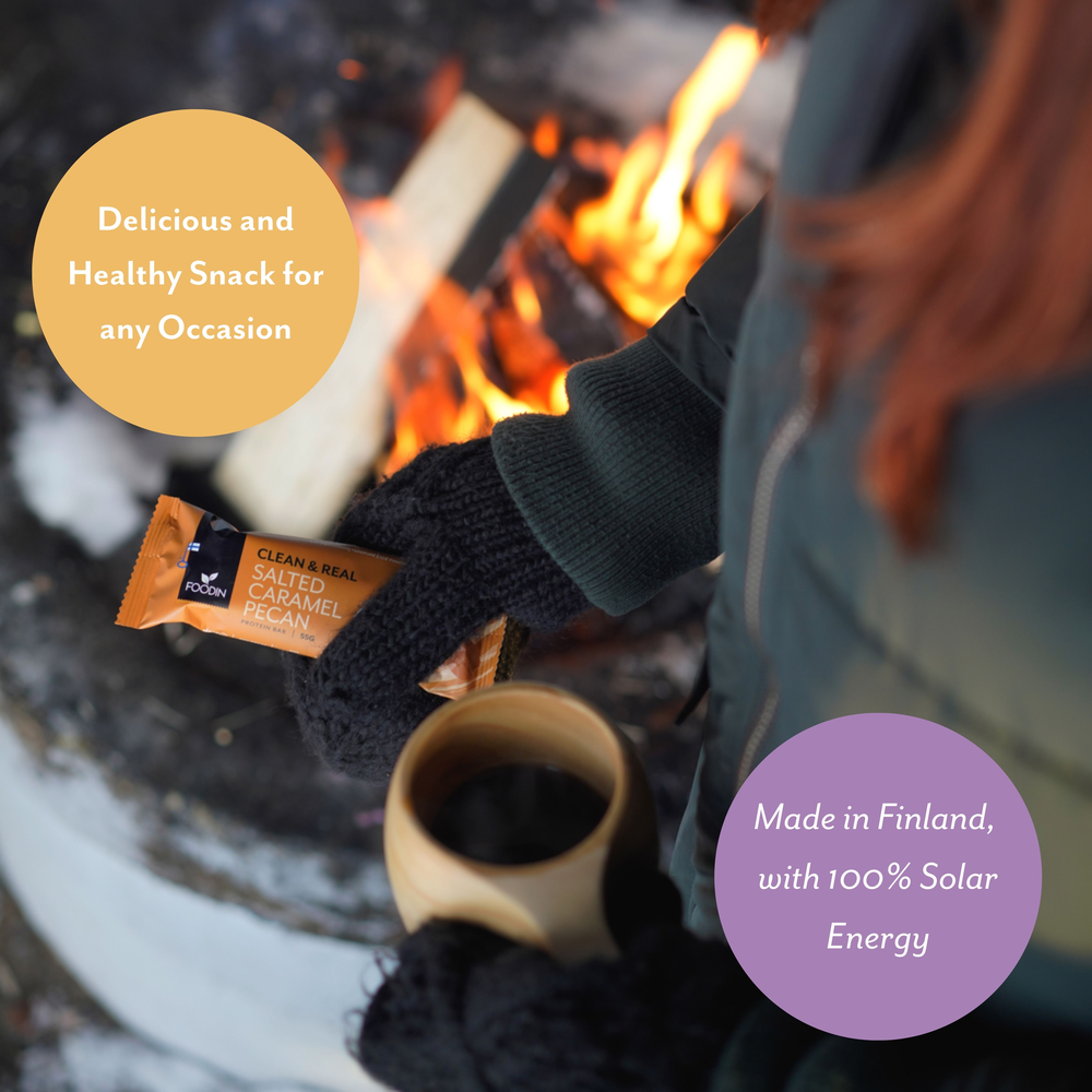 Foodin - Wholesale Snack Bar - Clean & Real Protein Bar Salted Caramel Pecan 55g2