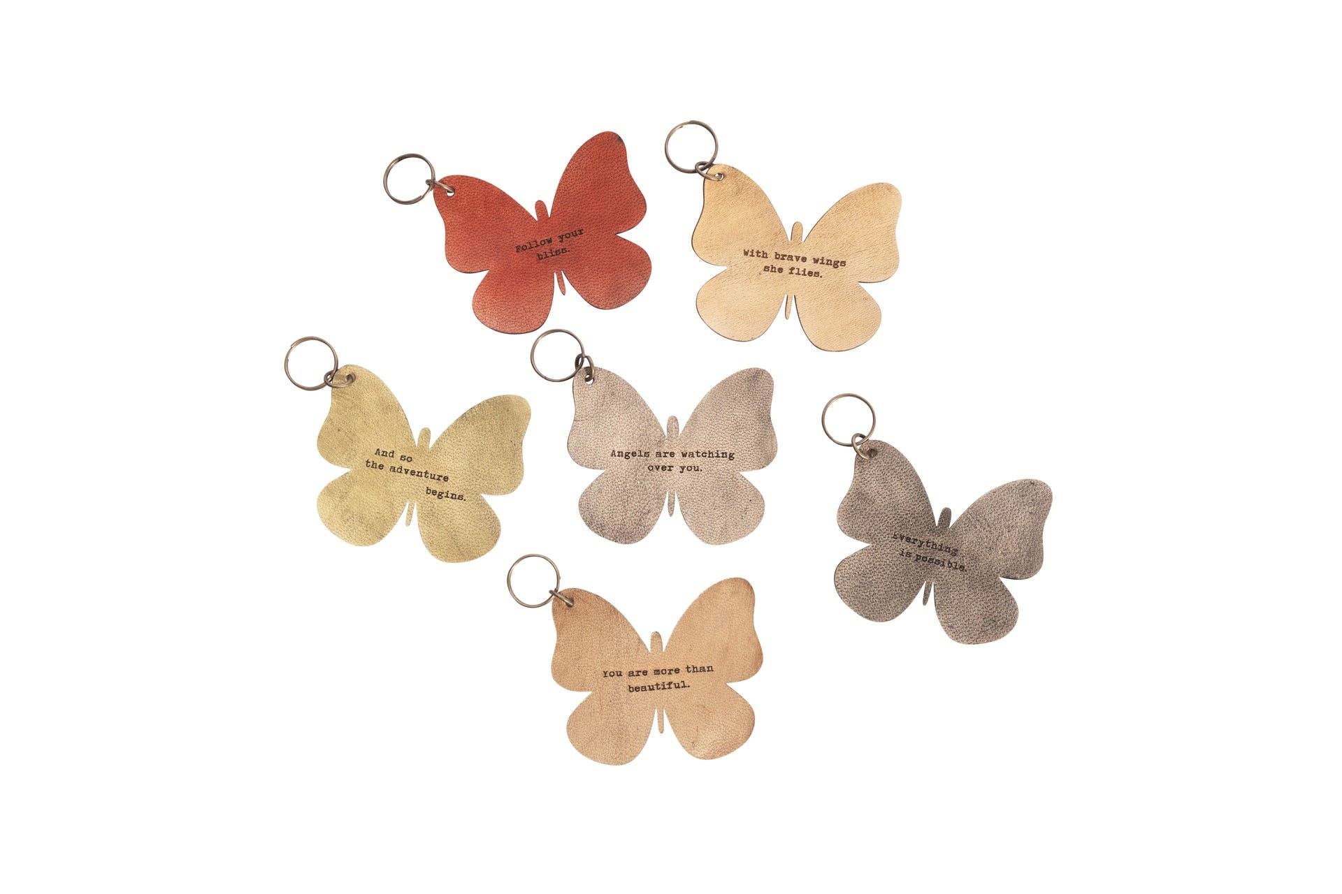 Sugarboo & Co - Wholesale Keychain - Women's - Leather Butterfly Keychains - Set of 180