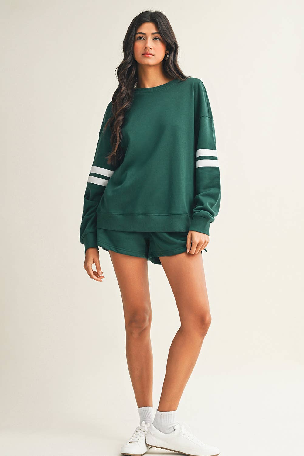 Little Daisy Closet - Wholesale Lounge Set - Women's -  LDC Solid Casual Pocket Shift Long Sleeve Top And Pants Set13