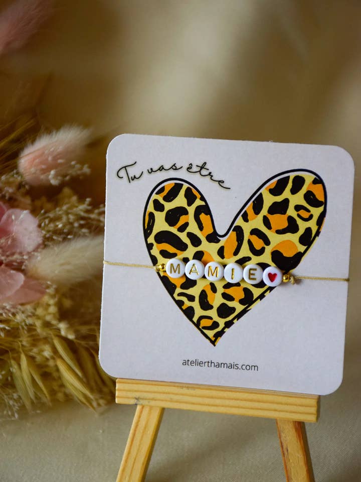 Bracelet Tu vas être Mamie - Collection Graou pour la vente par Atelier Thamaïs