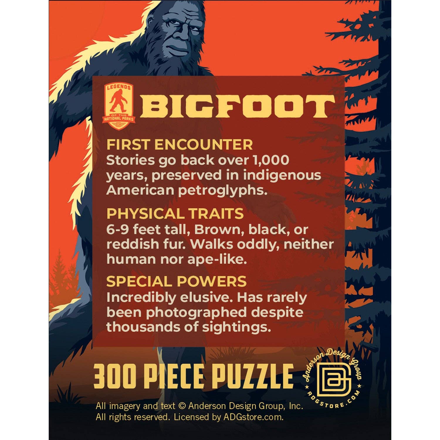 Masterpieces Puzzles - Wholesale Puzzle - Adult - Bigfoot 300 Piece Jigsaw Puzzle2