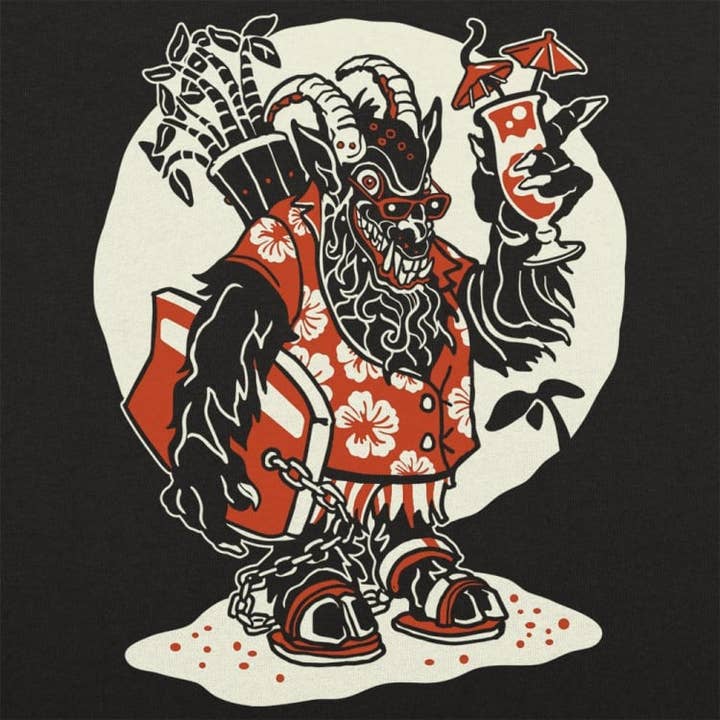 Beach Krampus T-shirt voor heren voor wholesale door 6DS