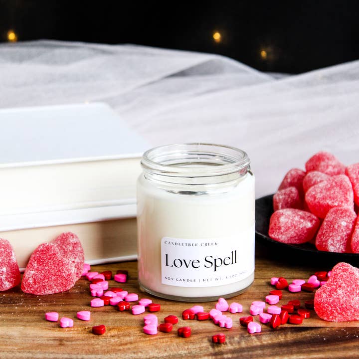 Candletree Creek - Wholesale Jar/Filled Candle - Love Spell 3.5oz Candle