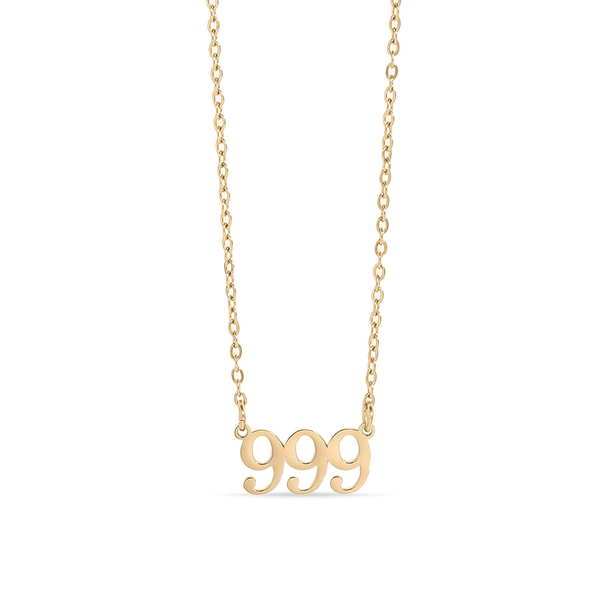 WJW – wholesale Pendant/charm necklace – 18K Gold PVD Stainless Steel Angel Number Necklace23