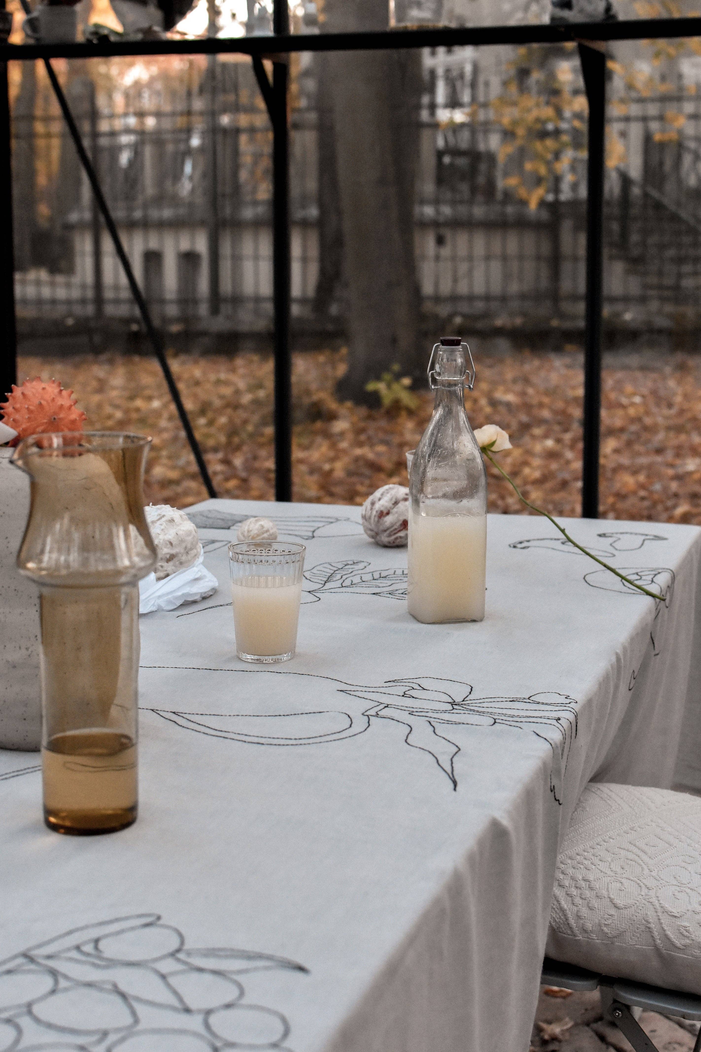 À bientôt - Wholesale Tablecloth - L'automne Organic Linen Tablecloth4