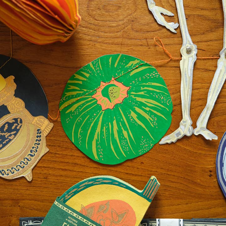 East End Press - Wholesale Bunting/Garland - Pumpkin Sewn Garland