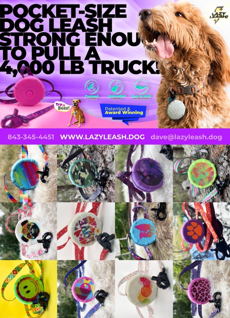 Lazy Leash! - Wholesale Pet Leash - Dog - LAZY LEASH!⚡️ Mini Wearable Clip-On Power Leash! 18pc1