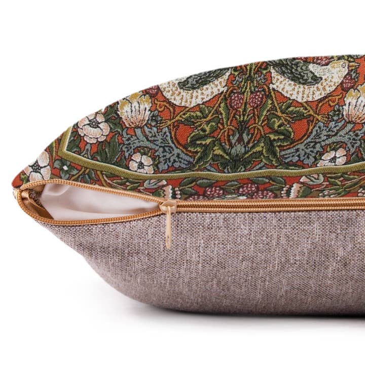 STP - Wholesale Throw/Decorative Pillow - Red Birds. William Morris Tapestry Pillow3