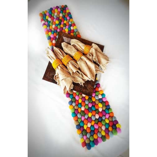 Ganesh Himal Trading - Vendita all'ingrosso Runner - Runner da tavola, palla infeltrita