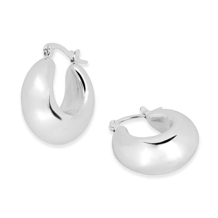 Cali Silver Hoop Earring for wholesale by Ashiana London