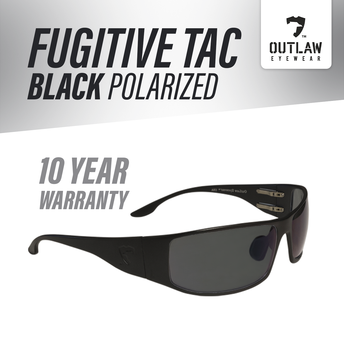OutLaw Eyewear - Venta al por mayor Gafas de sol - Hombre - Fugitive TAC negro/polarizado - ANSI Z87.1-20157